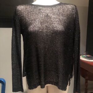 Nine West Black Sweater With Sparkles  NWT